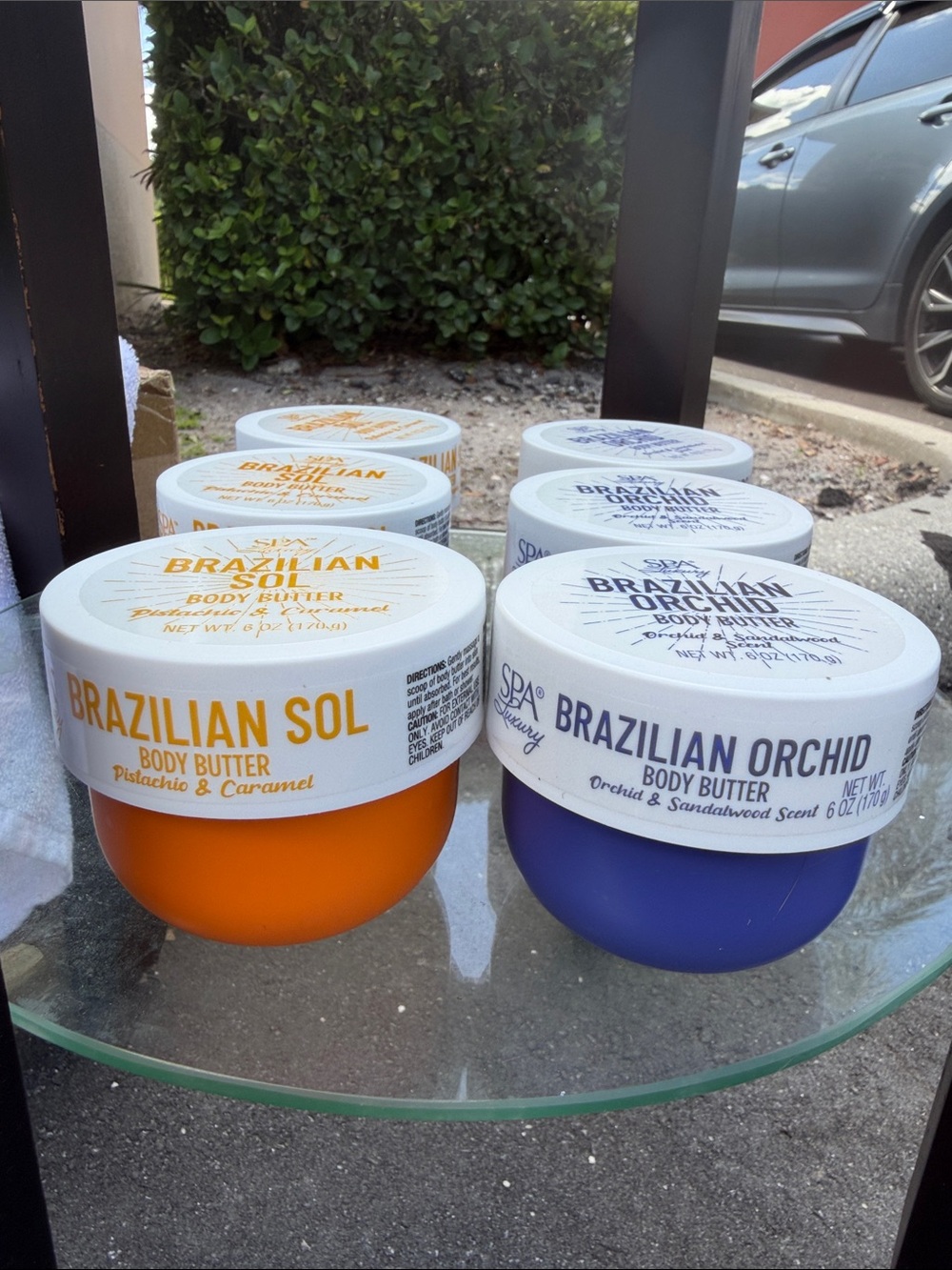 Brazilian Orchid & Brazilian Sol Body Butter Duo - White & Purple Labels - Picture 2 of 2